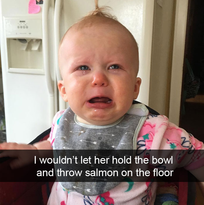 I Wouldn’t Let Her Hold The Bowl And Throw Salmon On The Floor