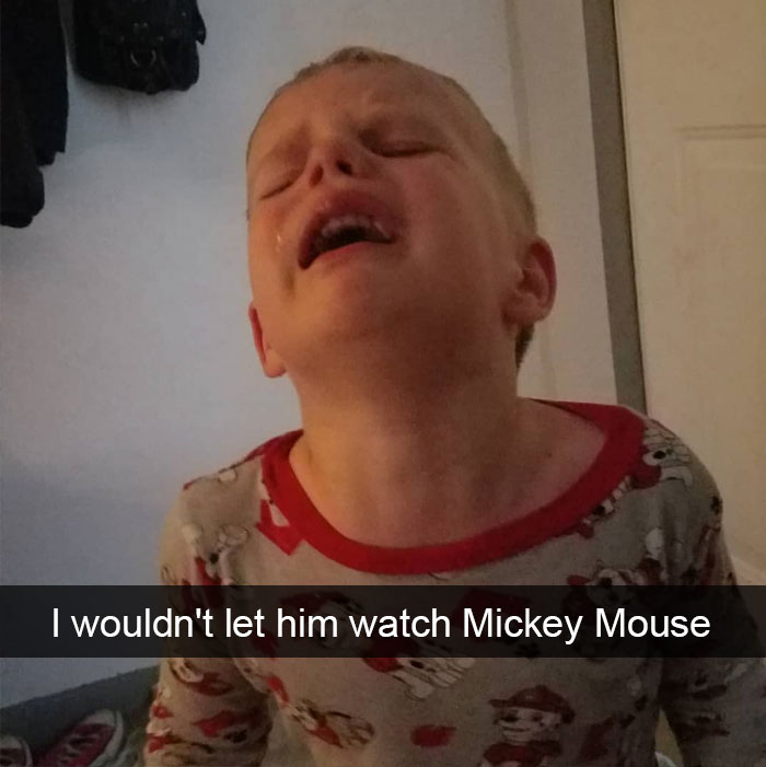I Wouldn't Let Him Watch Mickey Mouse