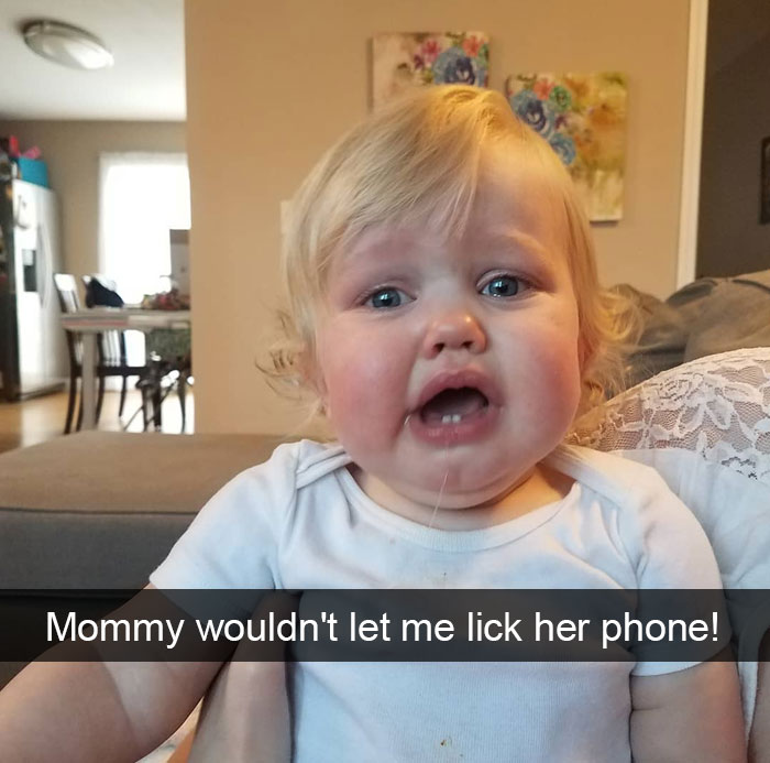 Mommy Wouldn't Let Me Lick Her Phone