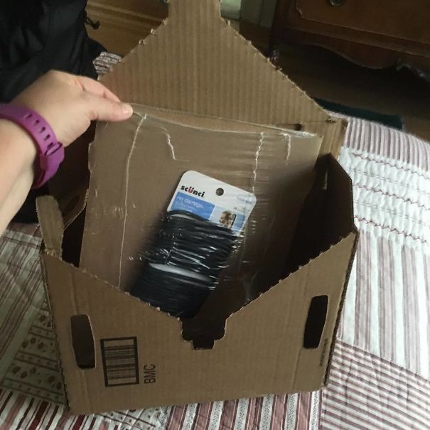 Another Amazon Packaging Failure. Hair Ties. Very Fragile