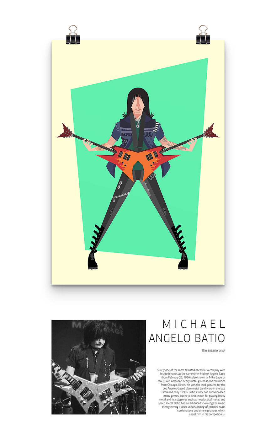 I Illustrated Some Of My Favourite Guitarists