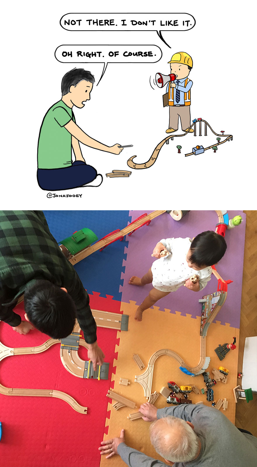 He Designs But Doesn't Build His Own Train Tracks