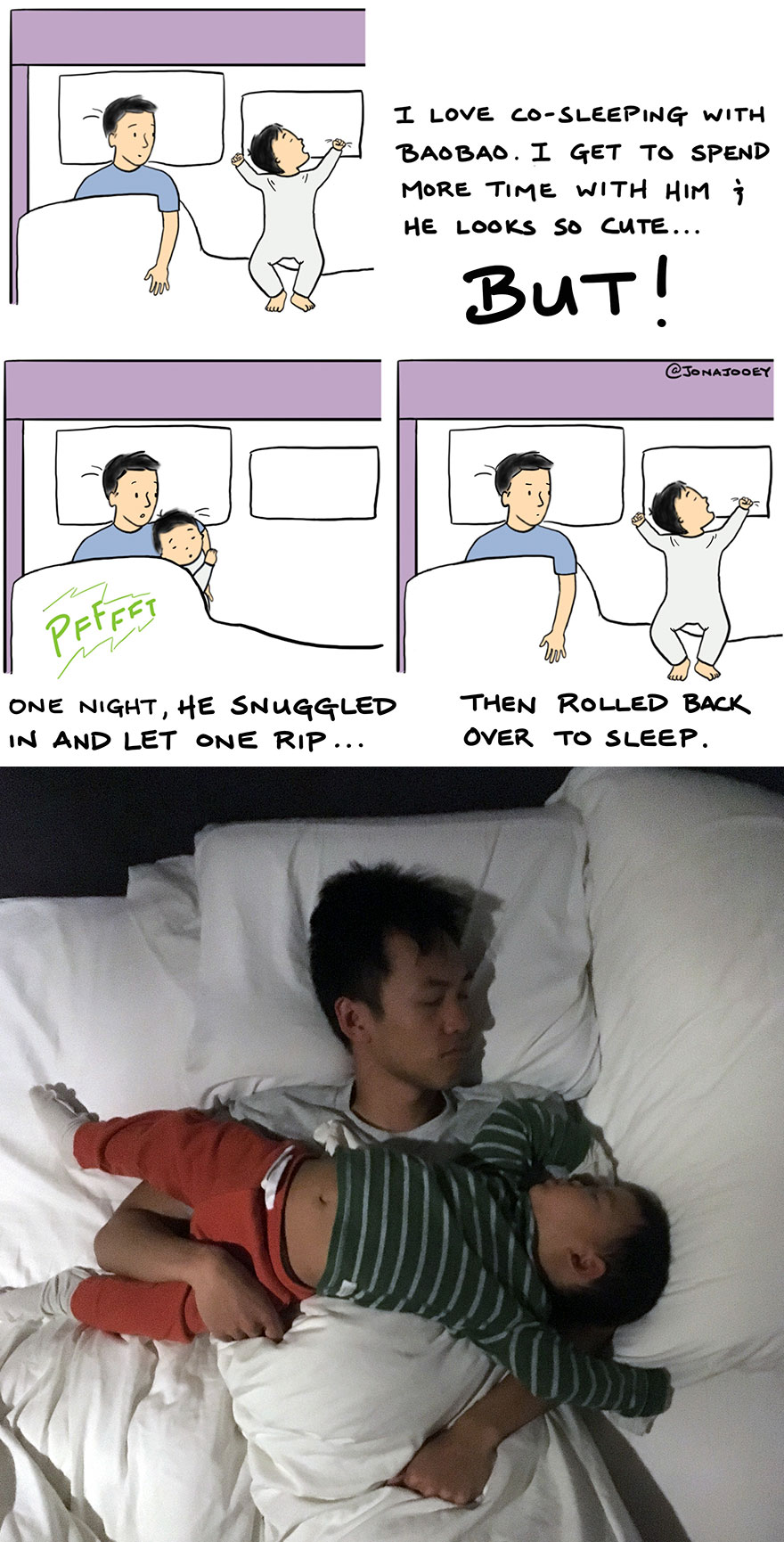 He Sleeps Wherever The Hell He Wants, Including On Top Of Me