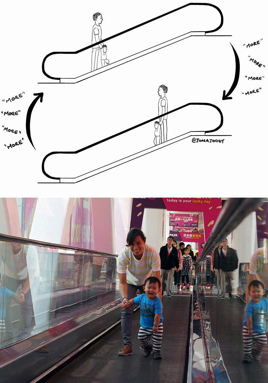 That Time We Rode An Escalator One Thousand Times Just Because He Wanted To