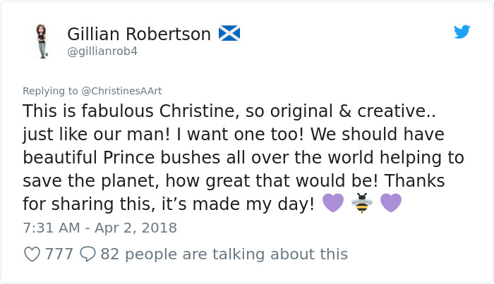 Prince Mural Suddenly Grows Magnificent Flowery Crown And It's The Most Beautiful Tribute