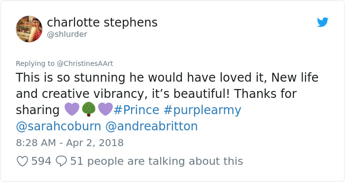 Prince Mural Suddenly Grows Magnificent Flowery Crown And It's The Most Beautiful Tribute Prince Mural Suddenly Grows Magnificent Flowery Crown And It's The Most Beautiful Tribute