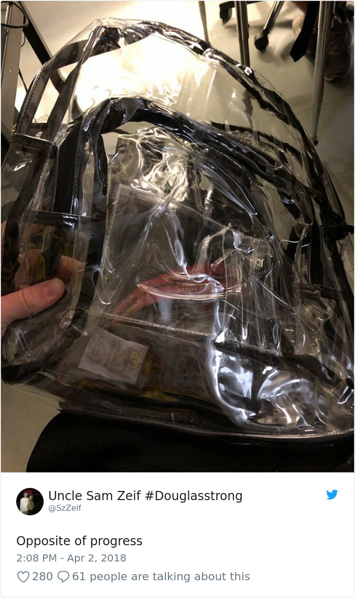 Transparent Backpacks Students Response