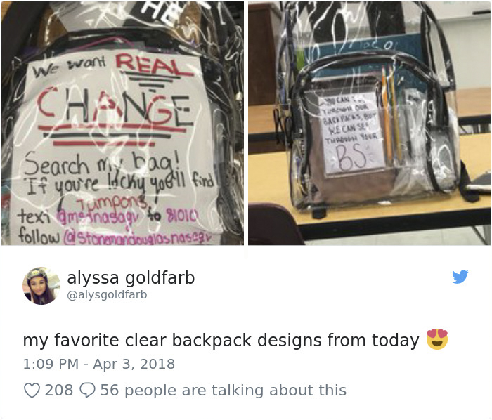 Transparent Backpacks Students Response