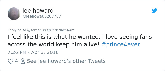 Prince Mural Suddenly Grows Magnificent Flowery Crown And It's The Most Beautiful Tribute