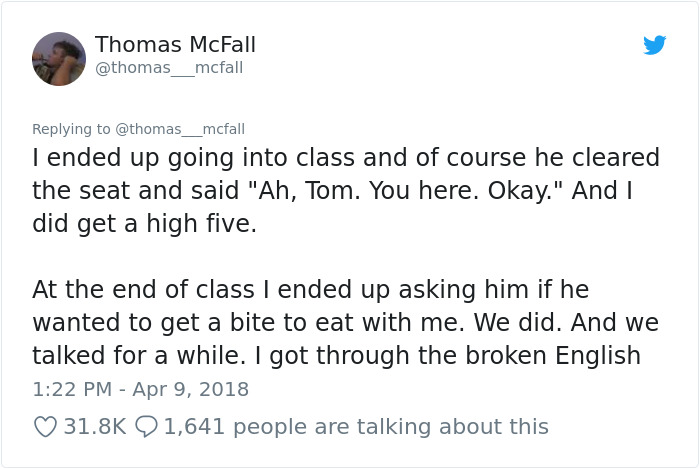 Guy Pissed Off With Immigrant Who Could Barely Speak English Left Speechless After Unexpected Incident In Class Guy Pissed Off With Immigrant Who Could Barely Speak English Left Speechless After Unexpected Incident In Class
