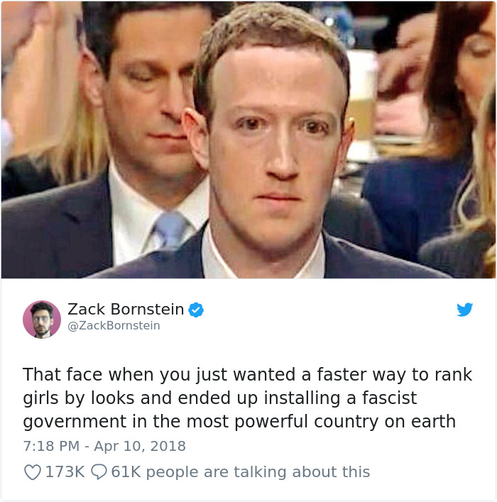 Cambridge Analytica Congress Testifying Mark Zuckerberg