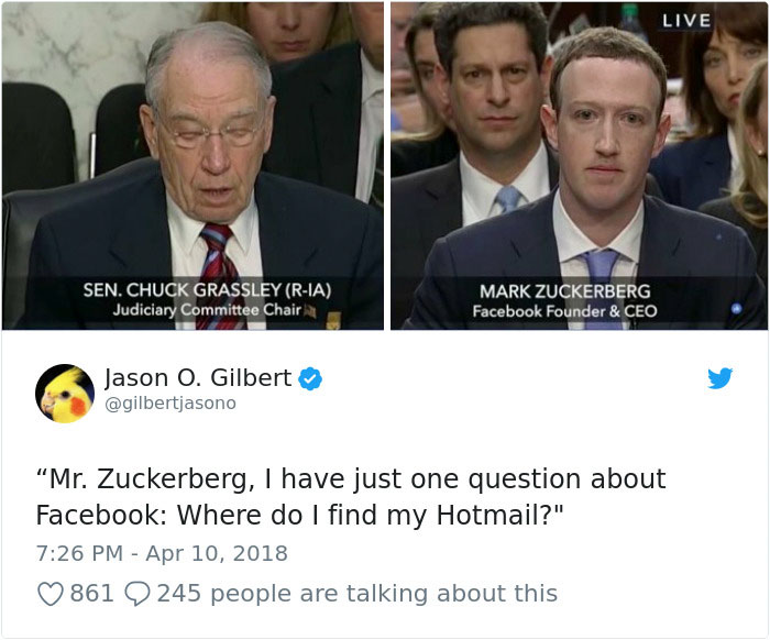 Cambridge Analytica Congress Testifying Mark Zuckerberg