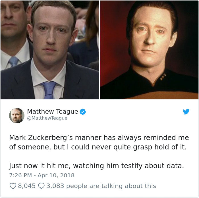 Cambridge Analytica Congress Testifying Mark Zuckerberg