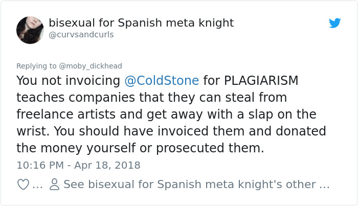 After Ice Cream Company Stole This Artist's Work, He Came Up With An Idea They Didn't Expect After Ice Cream Company Stole This Artist's Work, He Came Up With An Idea They Didn't Expect