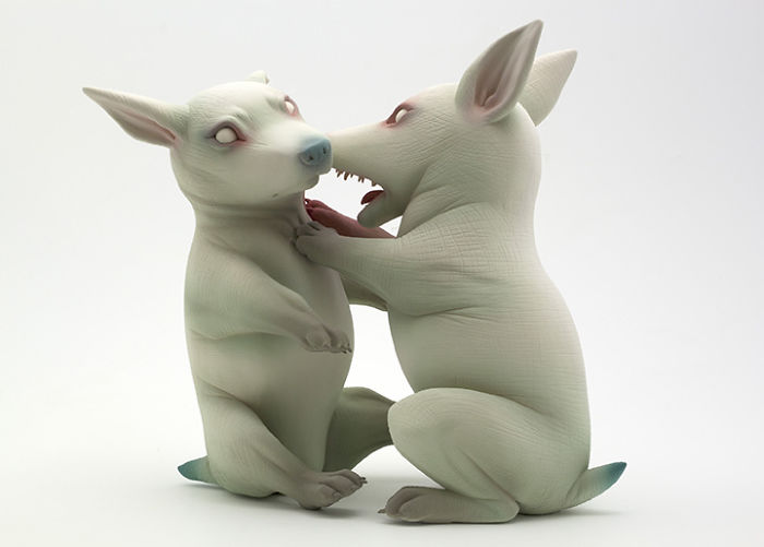 Freaky-Cute-Ceramic-Creatures-Erika-Sculpture