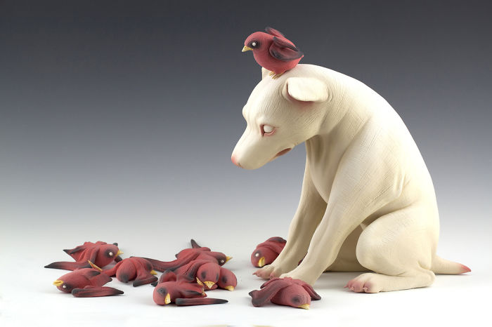 Freaky-Cute-Ceramic-Creatures-Erika-Sculpture