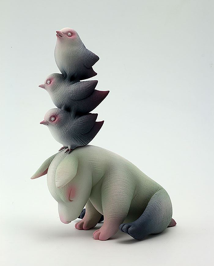 Freaky-Cute-Ceramic-Creatures-Erika-Sculpture
