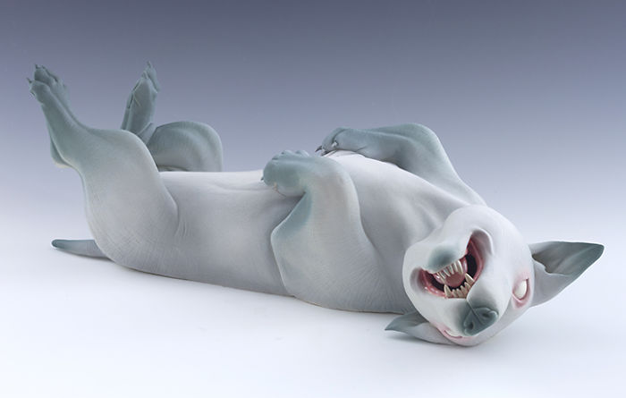 Freaky-Cute-Ceramic-Creatures-Erika-Sculpture