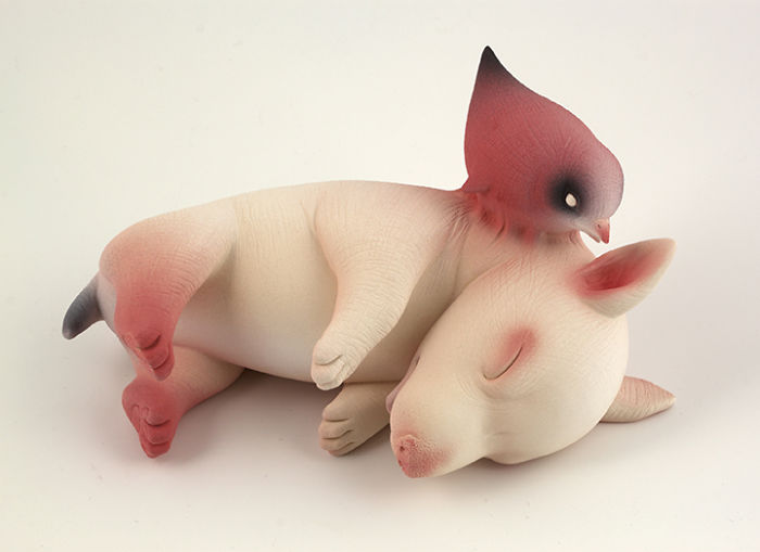 Freaky-Cute-Ceramic-Creatures-Erika-Sculpture