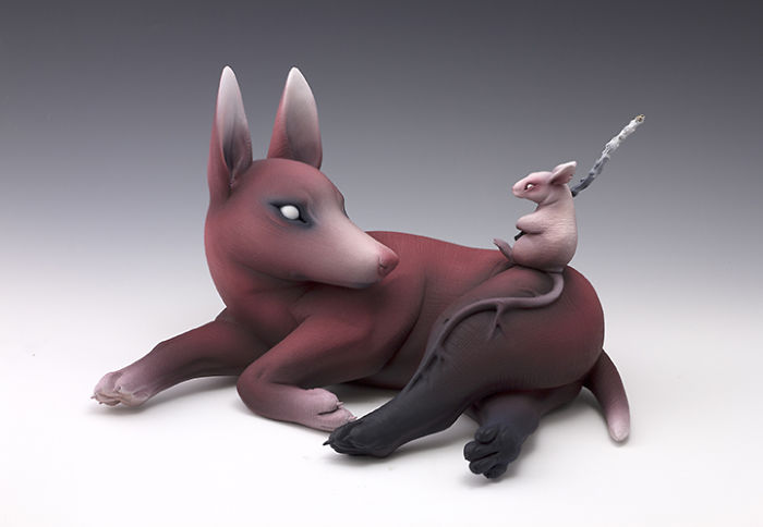 Freaky-Cute-Ceramic-Creatures-Erika-Sculpture