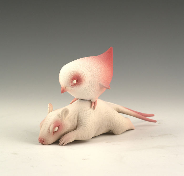 Freaky-Cute-Ceramic-Creatures-Erika-Sculpture