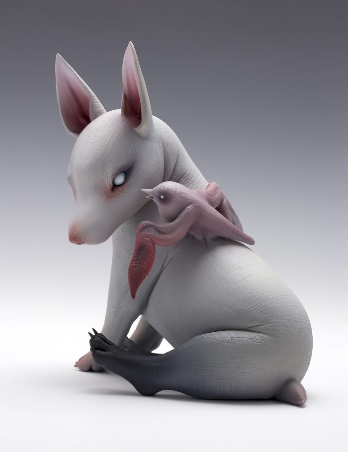 Freaky-Cute-Ceramic-Creatures-Erika-Sculpture