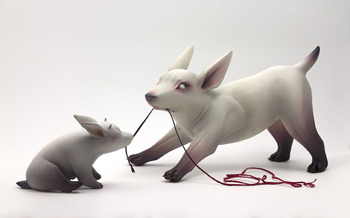 Freaky-Cute-Ceramic-Creatures-Erika-Sculpture