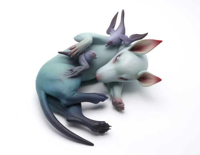 Freaky-Cute-Ceramic-Creatures-Erika-Sculpture