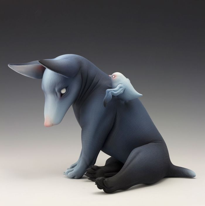Freaky-Cute-Ceramic-Creatures-Erika-Sculpture