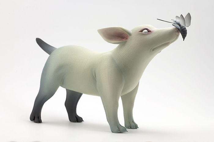 Freaky-Cute-Ceramic-Creatures-Erika-Sculpture