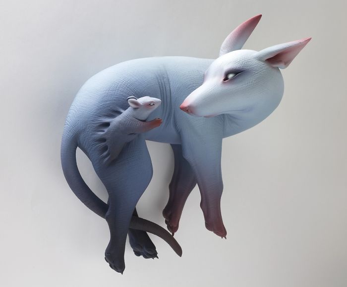 Freaky-Cute-Ceramic-Creatures-Erika-Sculpture