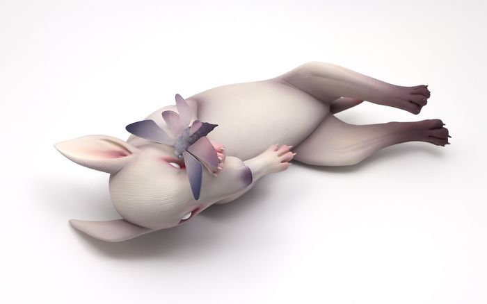 Freaky-Cute-Ceramic-Creatures-Erika-Sculpture