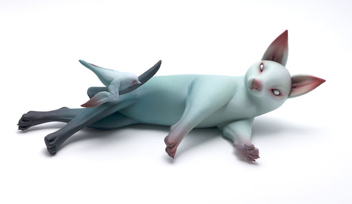 Freaky-Cute-Ceramic-Creatures-Erika-Sculpture