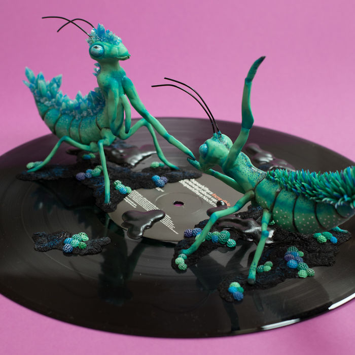 Artist Makes Unexpectedly Colorful Life Forms Grow Out Of Trash