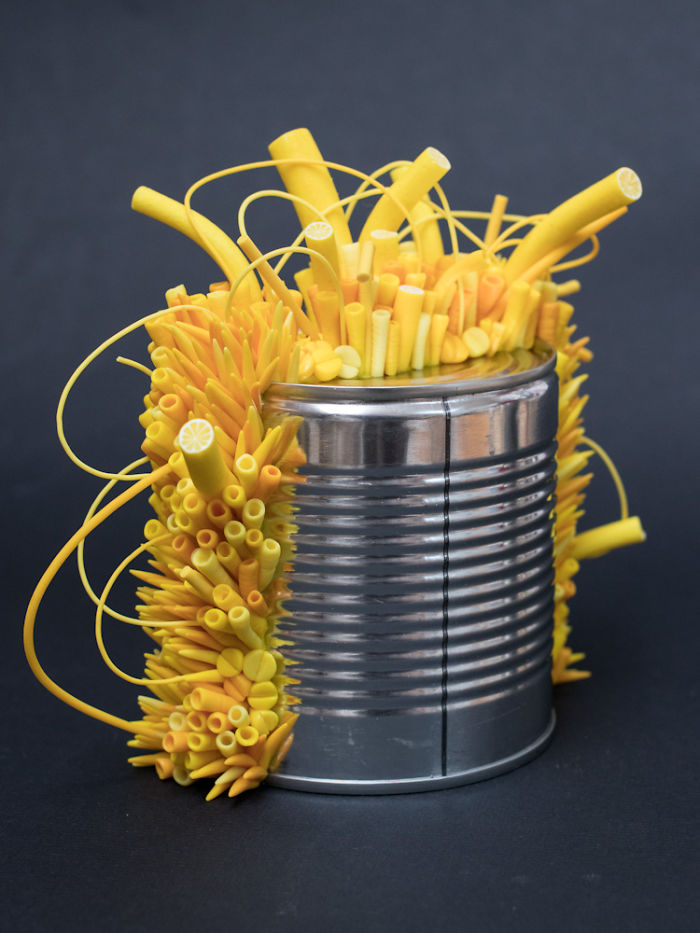 Artist Makes Unexpectedly Colorful Life Forms Grow Out Of Trash