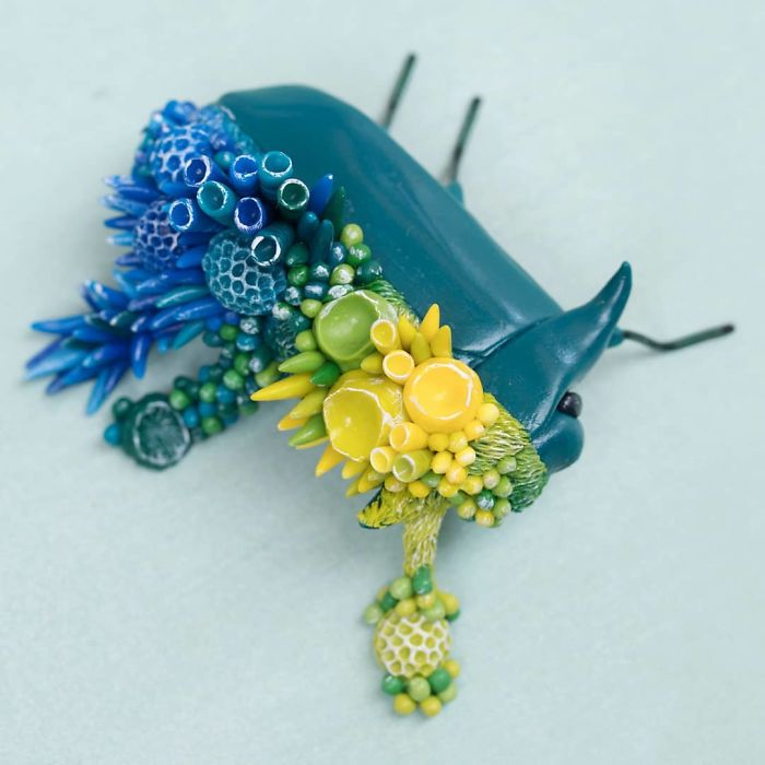 Artist Makes Unexpectedly Colorful Life Forms Grow Out Of Trash