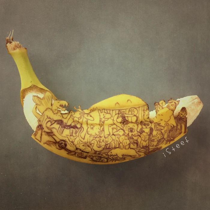 Artist Turns Bananas Into True Works Of Art And The Result Is Incredible