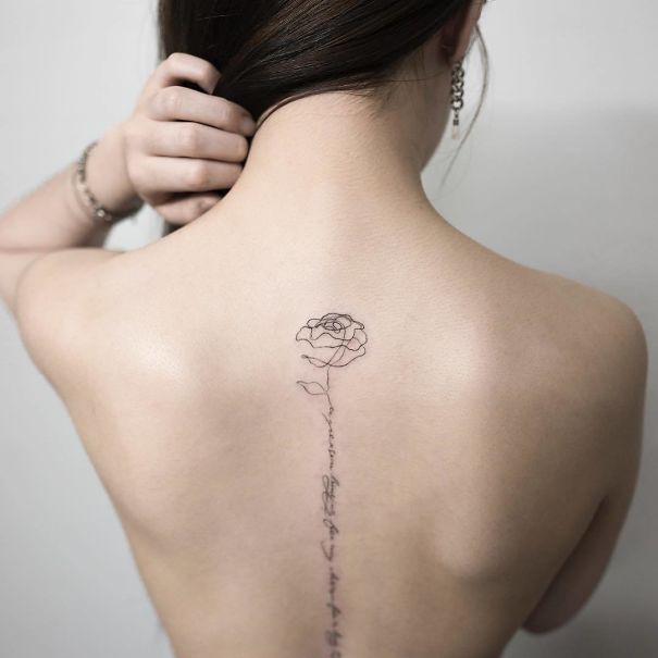 Spine Tattoo Design