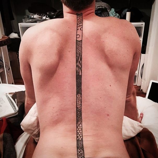 Spine Tattoo Design