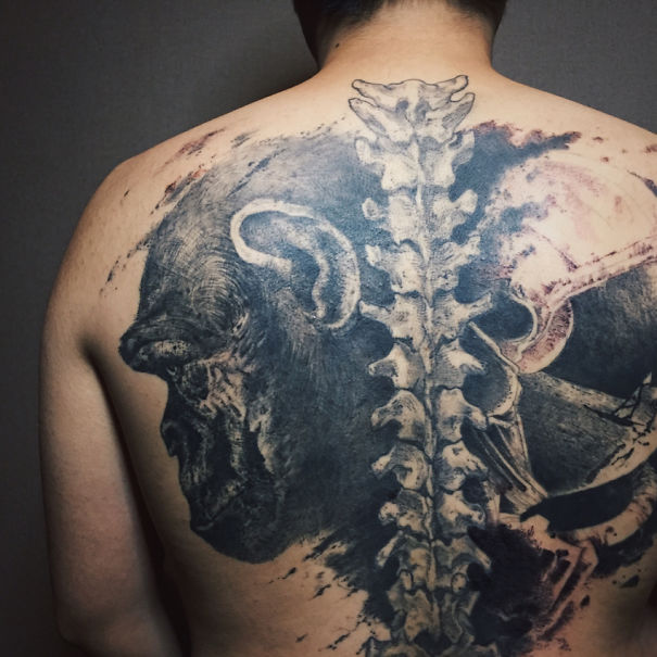 Spine Tattoo Design