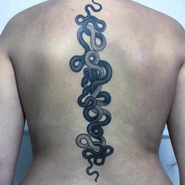 Spine Tattoo Design