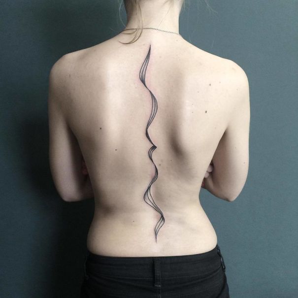 Spine Tattoo Design