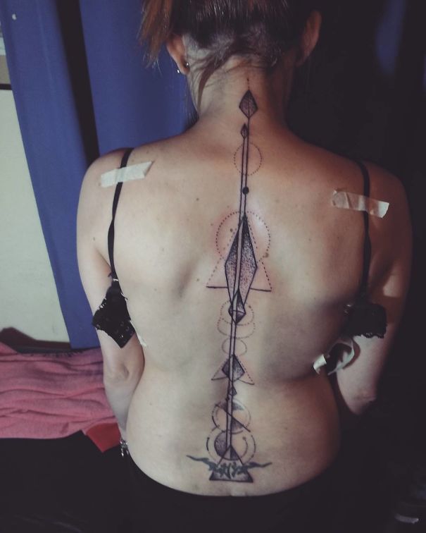 Spine Tattoo Design