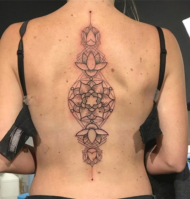 Spine Tattoo Design