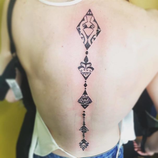 Spine Tattoo Design