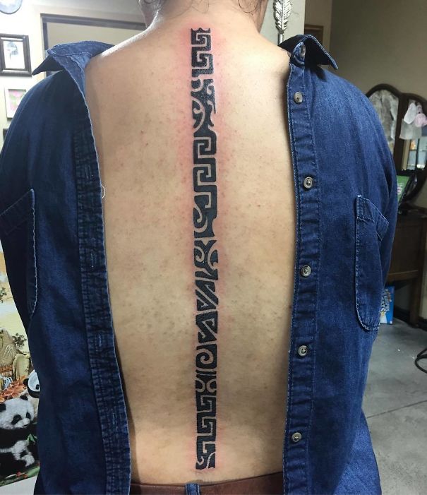 Spine Tattoo Design
