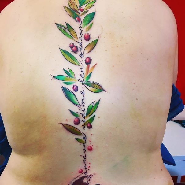 Spine Tattoo Design