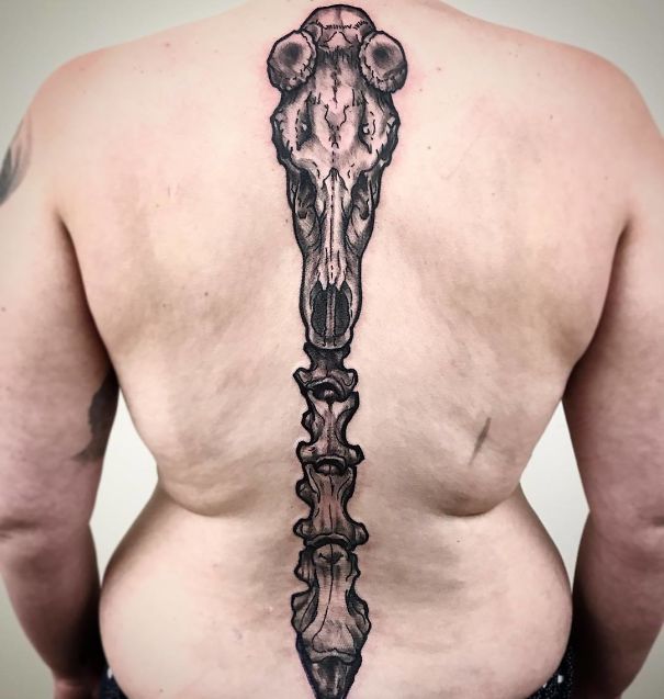 Spine Tattoo Design