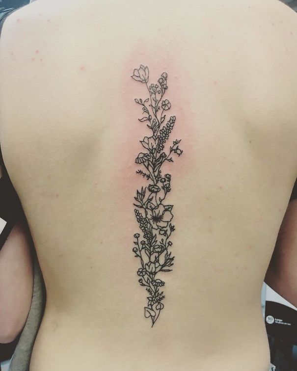 Spine Tattoo Design