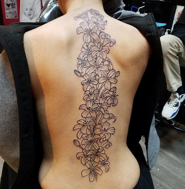Spine Tattoo Design